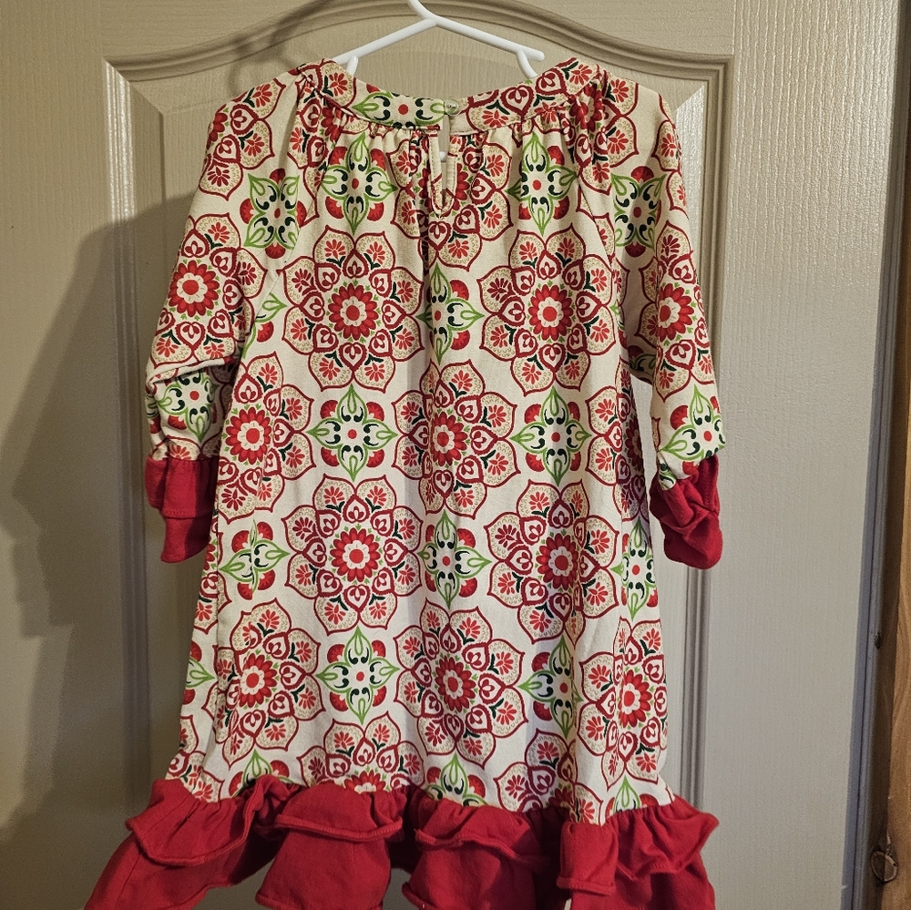 Counting Daisies Girls Floral Boutique Dress 4T - Picture 4 of 5